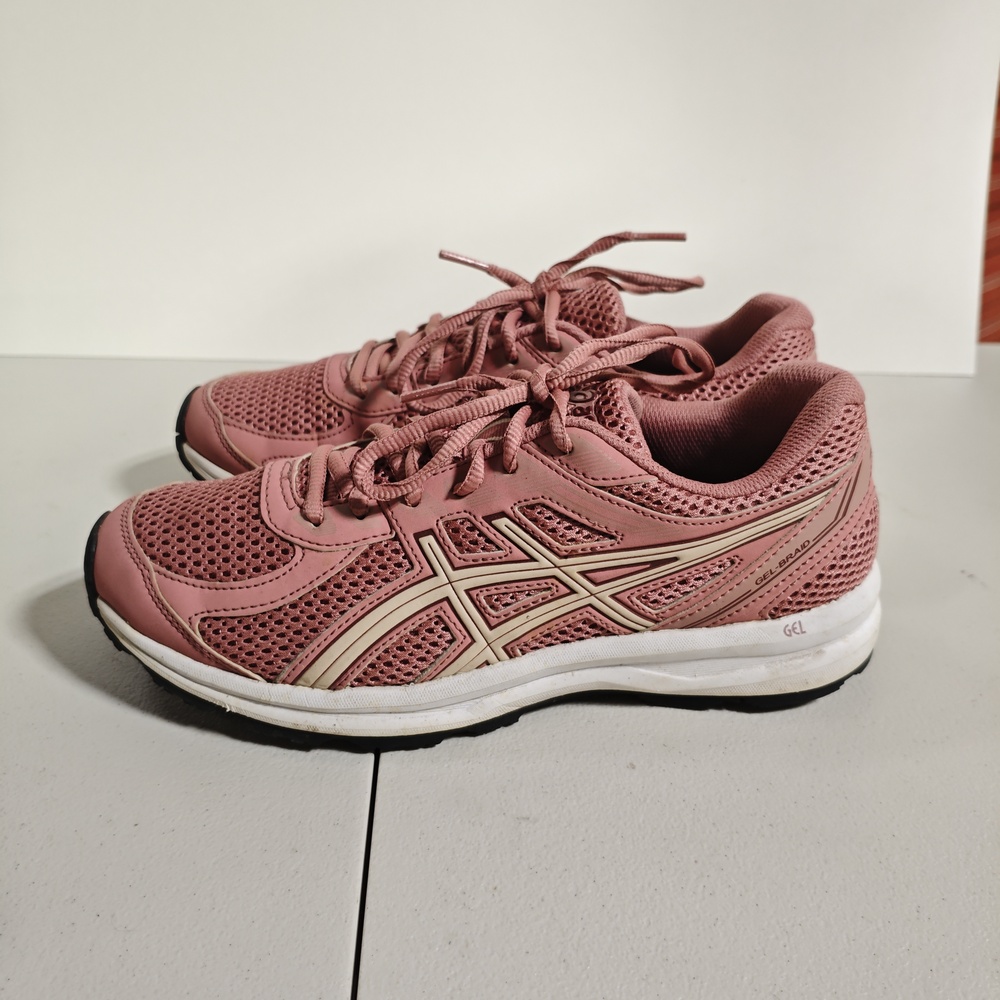 ASICS Shoes Womens Size 7.5 Pink Mesh Running Sneakers Low Top 1012A629